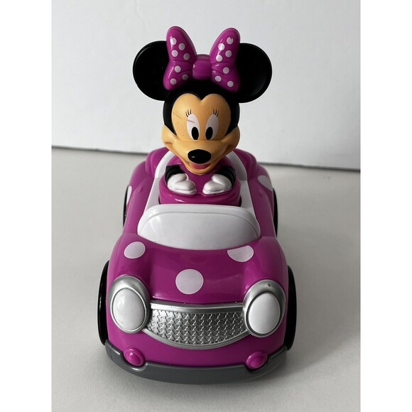 Disney Hap-P-Kid Minnie Mouse "Push -n- Go Racer Car - Picture 2 of 6